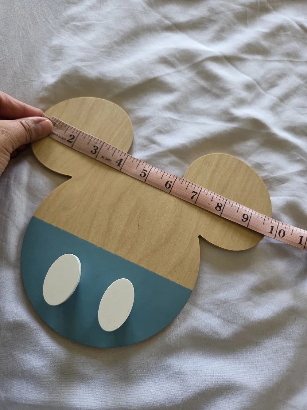 Disney | Wooden Mouse Silhouette Hook in Natural Wood